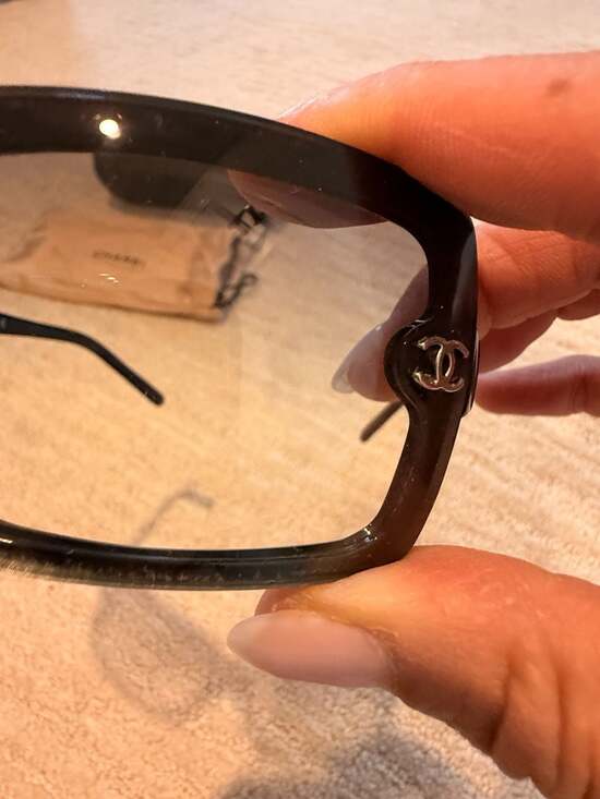 Chanel 5065 Black Oversized Square Sunglasses with CC Logo c.501/8G main image 13